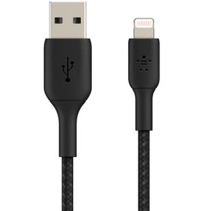 Belkin BoostCharge Pro Braided Lightning auf USB-A Kabel - 1 Meter - Schwarz