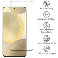 Accezz Full Cover Screen Protector aus gehärtetem Glas Samsung Galaxy S24 Plus / S25 Plus