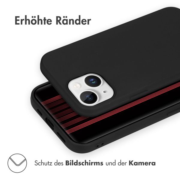 Accezz Color TPU Hülle Apple iPhone 15 - Schwarz