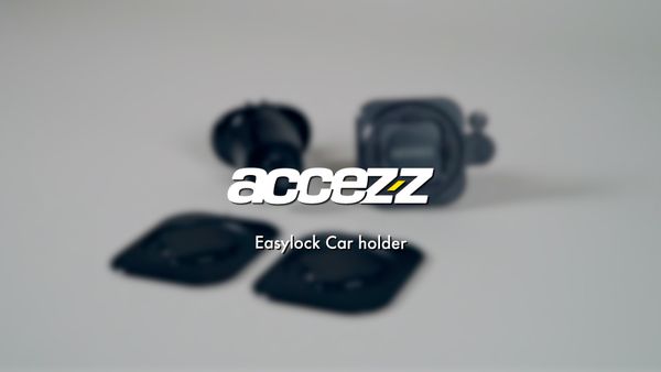 Accezz EasyLock Handyhalterung Auto - Inklusive Hülle für das Apple iPhone 14 Pro - Lüftungsgitter -  360 Grad drehbar - Schwarz