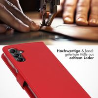 Selencia Echtleder Klapphülle Samsung Galaxy A14 (5G/4G) - Rot