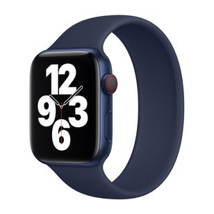 Apple Silikon Solo Loop für  Apple Watch | 38/40/41/42 mm - Größe 9 - Deep Navy