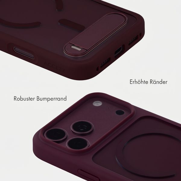 Accezz Hold Backcover mit MagSafe Apple iPhone 18 Pro Max / 17 Pro Max - Dark Cherry