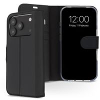 Accezz Wallet TPU Klapphülle Apple iPhone 18 Pro Max / 17 Pro Max - Schwarz