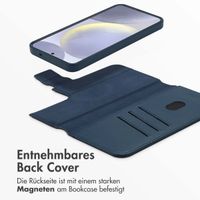 Accezz 2-in-1 Klapphülle aus Leder mit MagSafe Samsung Galaxy S25 Plus - Nightfall Blue