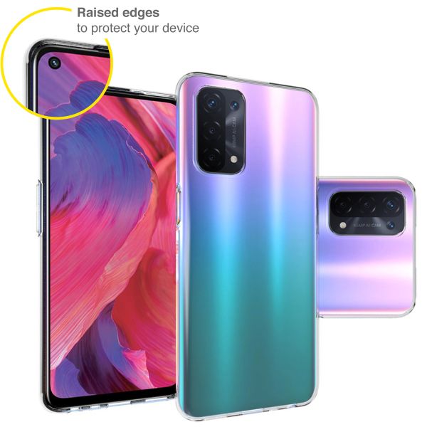 Accezz Clear TPU Backcover Oppo A74 (5G) / A54 (5G) - Transparent