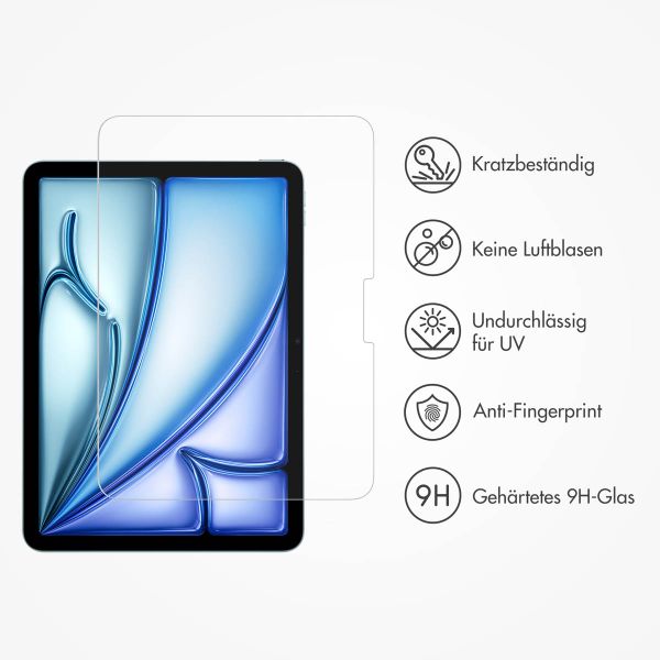 Accezz Schutzfolie aus gehärtetem Glas mit Applikator Apple iPad Air 11 Zoll (2026) M4 / (2025) M3 / (2024) M2