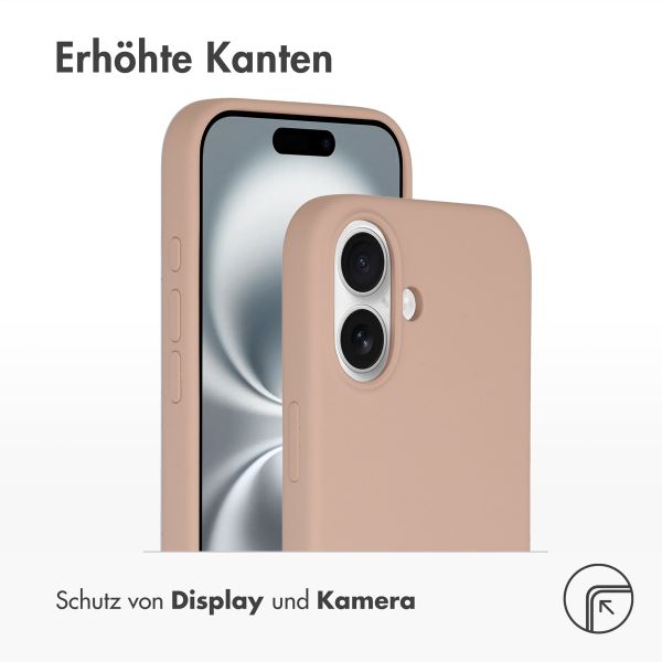 Accezz Liquid Silikoncase mit MagSafe Apple iPhone 16 - Rosa