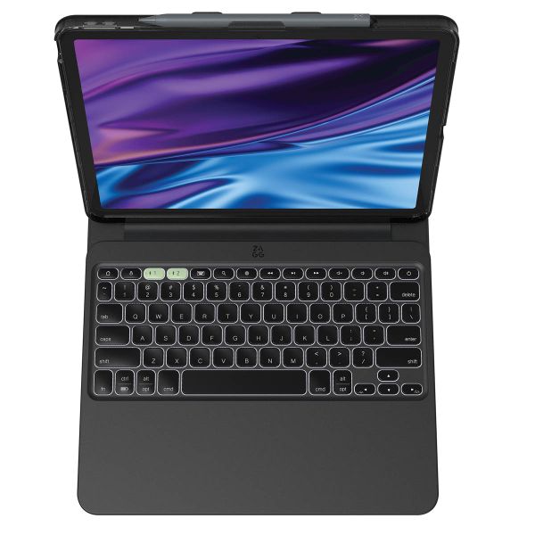 ZAGG Pro Keys 2 keyboard Klapphülle Apple iPad Air 13 Zoll (2026) M4 / (2025) M3 / (2024) M2 - AZERTY / FR - Schwarz