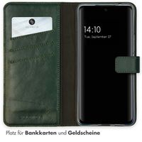 Selencia Echtleder Klapphülle Samsung Galaxy A53 - Grün