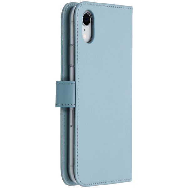 Selencia Echtleder Klapphülle Apple iPhone Xr - Air Blue
