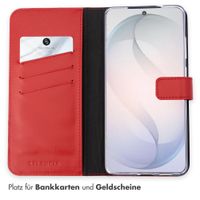 Selencia Echtleder Klapphülle Samsung Galaxy S26 - Rot