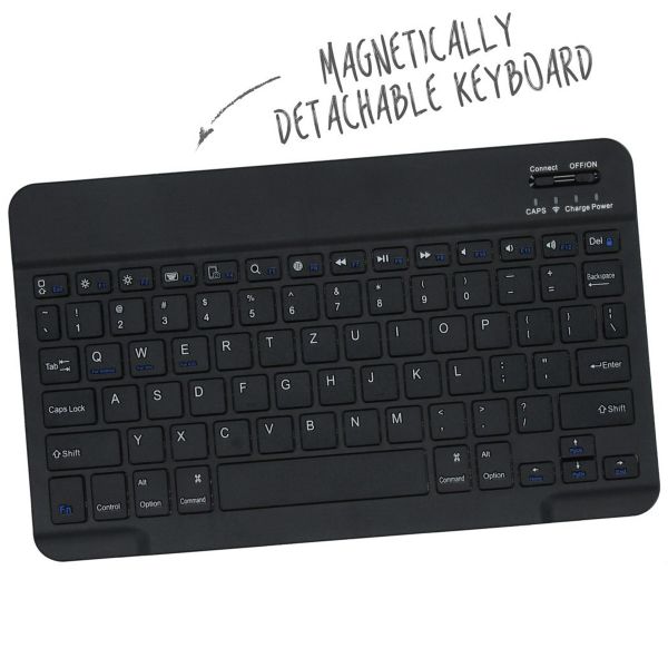 Accezz Bluetooth Keyboard Klapphülle Samsung Galaxy Tab A11 Plus - QWERTZ / DE - Schwarz