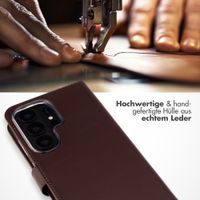 Selencia Echtleder Klapphülle Samsung Galaxy S26 Ultra - Braun