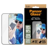 PanzerGlass Ultra-Wide Fit Antibakterieller Displayschutz Apple iPhone 16 Pro