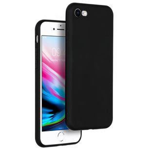 Accezz Color TPU Hülle Apple iPhone SE (2022 / 2020) / 8 / 7 - Schwarz