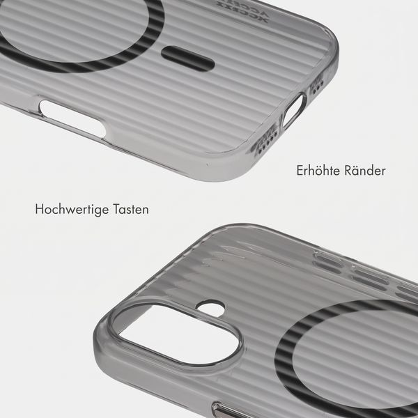 Accezz Lite Backcover mit MagSafe | Fluted | Apple iPhone 17 - Glossy Black