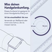 Apple Silikon Solo Loop für  Apple Watch | 38/40/41/42 mm - Größe 4 - Purple Fog