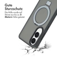 Accezz Ring Stand Backcover mit MagSafe Samsung Galaxy S25 Edge - Schwarz