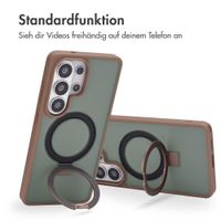 Accezz Ring Stand Backcover mit MagSafe Samsung Galaxy S26 Ultra - Braun