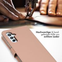 Selencia Echtleder Klapphülle Samsung Galaxy A54 (5G) - Rosa