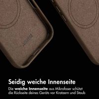 Accezz Vintage Leather Magsafe Backcover Apple iPhone 16 - Rustic Brown