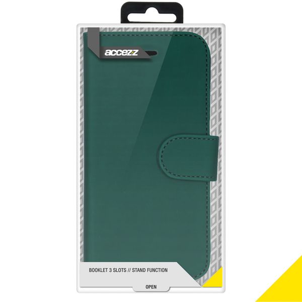 Accezz Wallet TPU Klapphülle Apple iPhone 12 (Pro) - Grün