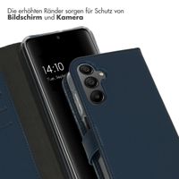 Selencia Echtleder Klapphülle Samsung Galaxy A15 (5G/4G) - Dunkelblau