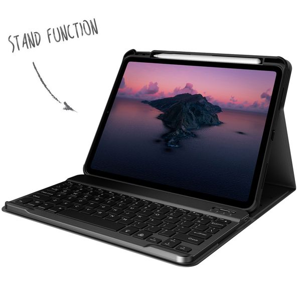 Accezz Bluetooth Keyboard Klapphülle Apple iPad Air 11 Zoll (2026) M4 / (2025) M3 / (2024) M2 / Air 5 (2022) / Air 4 (2020) / Pro 11 (2018/2020/2021/2022) - QWERTY / NL - Schwarz