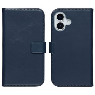 Selencia Echtleder Klapphülle Apple iPhone 17 - Blau