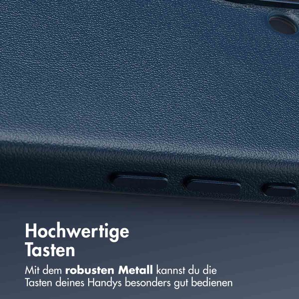 Accezz MagSafe Leather Backcover Apple iPhone 16 - Nightfall Blue