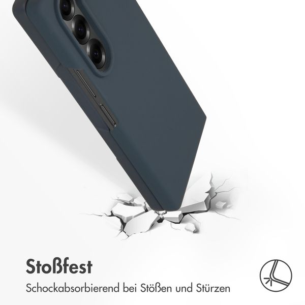 Accezz Liquid Silikoncase Samsung Galaxy Z Fold 6 - Dunkelblau