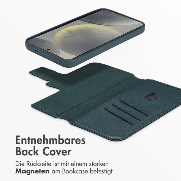 Accezz 2-in-1 Klapphülle aus Leder mit MagSafe Samsung Galaxy S24 - Cedar Green