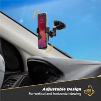 Scosche GravityDrop 3-in-1 Handyhalterung Auto - Universell - Armaturenbrett / Windschutzscheibe / Lüftungsgitter - Schwarz
