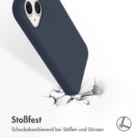 Accezz Liquid Silikoncase mit MagSafe Apple iPhone 13 Mini - Dunkelblau