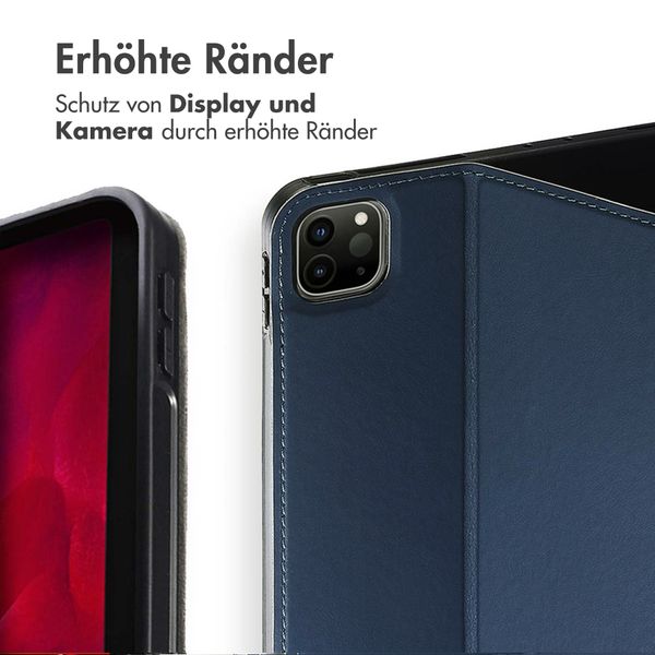 Accezz Classic Klapphülle Apple iPad Pro 12.9 (2020/2021/2022) - Dunkelblau