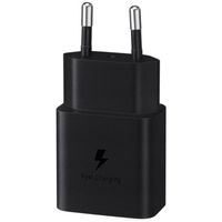 Samsung Original Power Adapter mit USB-C-Kabel - Ladegerät - USB-C-Anschluss - Fast Charger - 15 Watt - 1 m - Schwarz