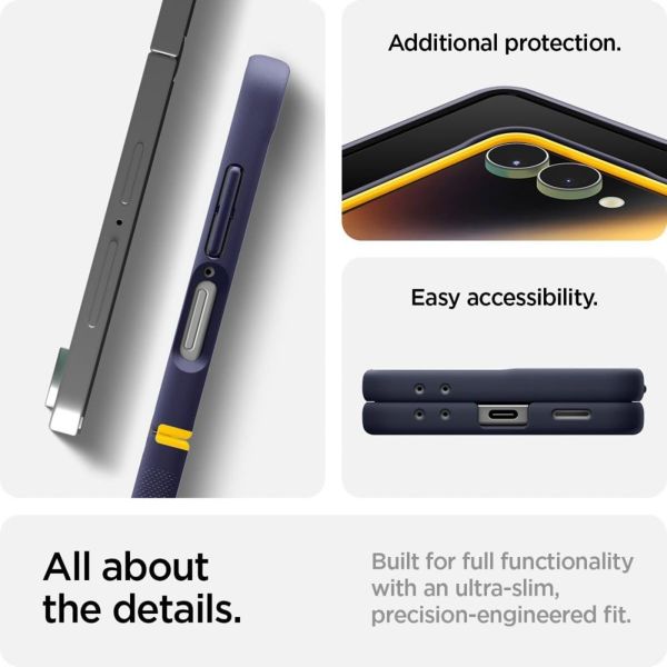 Spigen Nano Pop MagFit Backcover Samsung Galaxy Z Flip 7 - Blueberry Navy