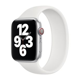 Apple Silikon Solo Loop für  Apple Watch | 38/40/41/42 mm - Größe 2 - White