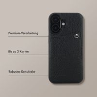 Selencia Riva Back Cover mit Kartenfach Apple iPhone 17 - Schwarz