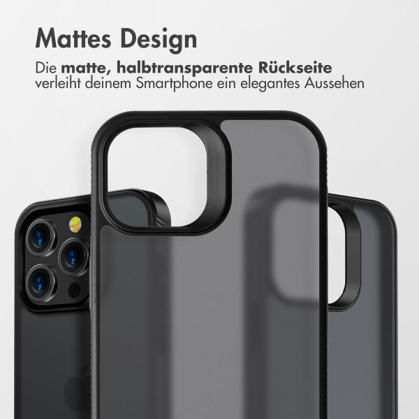 Accezz Rugged Frosted Back Cover Apple iPhone 14 Pro - Schwarz