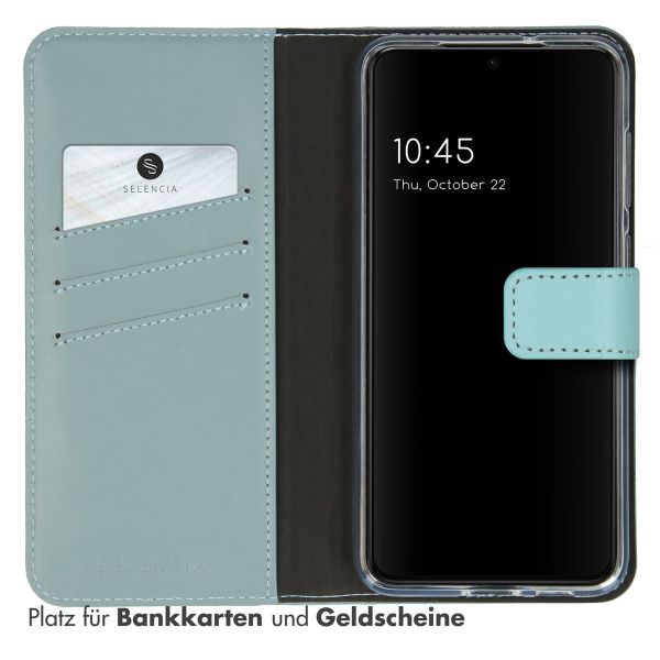 Selencia Echtleder Klapphülle Samsung Galaxy S23 - Air Blue