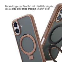 Accezz Ring Stand Backcover mit MagSafe Apple iPhone 17 - Braun