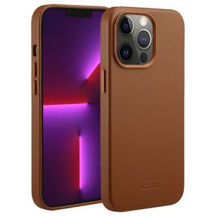 Accezz MagSafe Leather Backcover Apple iPhone 13 Pro - Sienna Brown