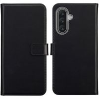 Selencia Echtleder Klapphülle Samsung Galaxy A18 (4G) / A17 (4G/5G) - Schwarz