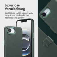 Accezz 2-in-1 Klapphülle aus Leder mit MagSafe Apple iPhone 17e / 16e - Cedar Green