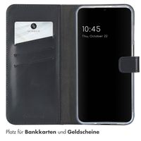 Selencia Echtleder Klapphülle Samsung Galaxy A16 - Schwarz