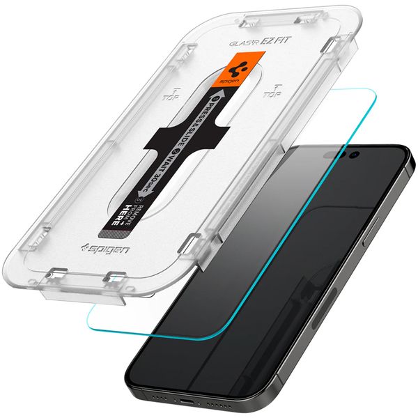 Spigen GLAStR Fit Displayschutzfolie 2er-Pack + Applicator Apple iPhone 14 Pro