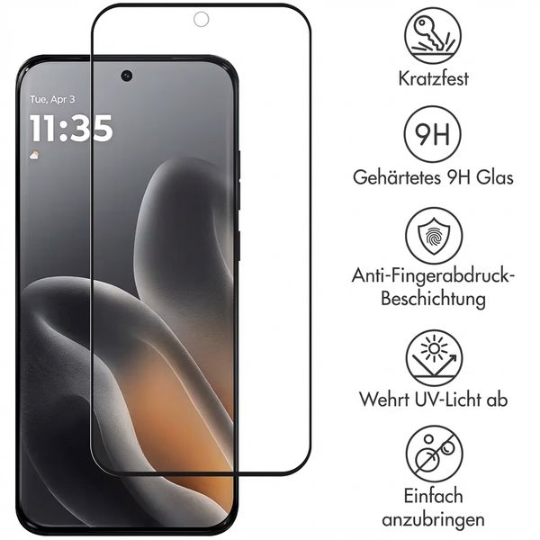 Accezz Full Cover Screen Protector aus gehärtetem Glas Motorola Edge 70 Fusion