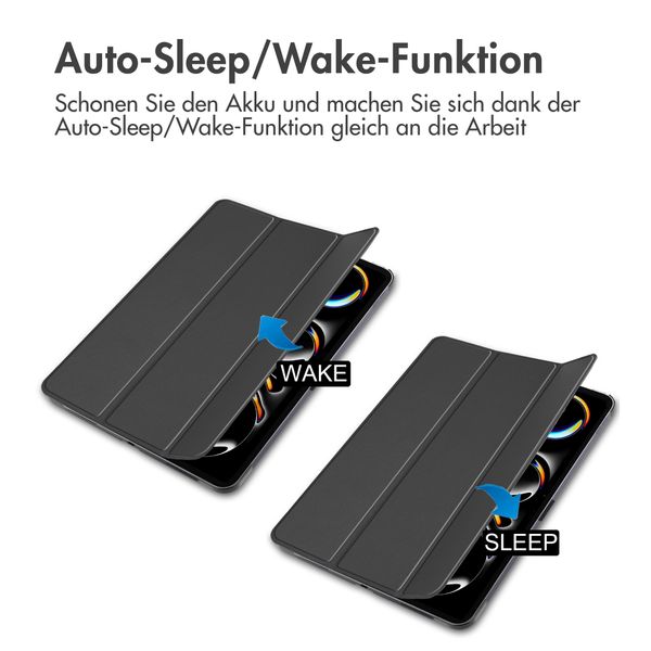 Accezz Trifold Klapphülle Apple iPad Pro 11 (2025) M5 / (2024) M4 - Schwarz
